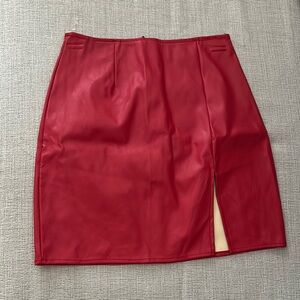 Elegant Red Skirt